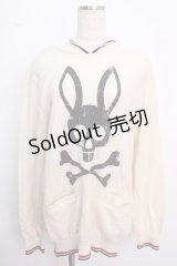 psycho bunny / プリントニットパーカー  キナリ Y-25-02-18-027-PU-TO-SZ-ZT318