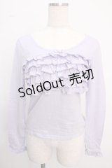 MILK / フリルトップス  ラベンダー Y-25-02-18-030-ML-TO-SZ-ZY