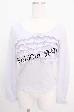 画像1: MILK / フリルトップス  ラベンダー Y-25-02-18-030-ML-TO-SZ-ZY