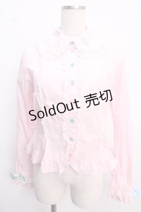 Angelic Pretty / カラフルネックレスブラウス  ピンク Y-25-02-21-053-AP-BL-SZ-ZY