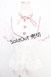 BABY,THE STARS SHINE BRIGHT / オズの魔法使いドロシーブラウス  白ｘ赤 Y-25-02-21-056-BA-BL-SZ-ZY