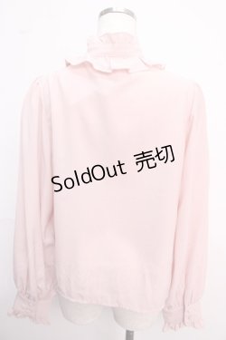 画像2: axes femme kawaii / スタンドフリルブラウス M ピンク Y-25-02-21-061-AX-BL-SZ-ZY