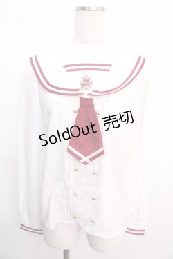 画像1: Amavel / セーラープルオーバーブラウス F ボルドー Y-25-02-21-072-CA-BL-SZ-ZY