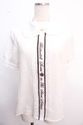 Amavel /フロント刺繍ブラウス F ブラウン Y-25-02-21-073-CA-BL-SZ-ZY