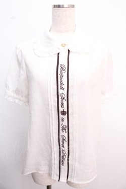 画像1: Amavel /フロント刺繍ブラウス F ブラウン Y-25-02-21-073-CA-BL-SZ-ZY