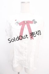 Amavel / シエスタハートベア刺繍入りくま耳付ブラウス F ボルドー Y-25-02-21-074-CA-BL-SZ-ZY