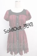 axes femme / オーナメント柄ワンピース M ワイン Y-25-02-21-087-AX-OP-SZ-ZI