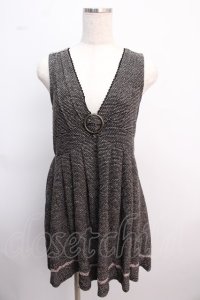 axes femme / ワンピース M 黒×ラメ Y-25-02-21-088-AX-OP-SZ-ZT440