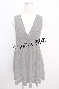 画像1: 【SALE】axes femme / ワンピース M 黒×ラメ Y-25-02-21-088-AX-OP-SZ-ZT440