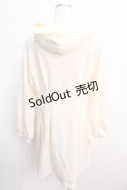 画像2: axes femme POETIQUE / レースアップパーカーワンピース M オフ Y-25-02-21-092-AX-OP-SZ-ZT069