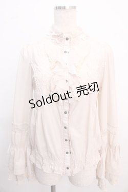 画像1: Ozz oneste / Collar Ruffleブラウス  生成り Y-25-02-21-112-OO-BL-SZ-ZS