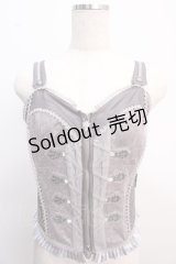 OZZ ANGELO / ペイズリー切替ビスチェ  グレー Y-25-02-21-118-OO-TO-SZ-ZS