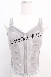 OZZ ANGELO / ペイズリー切替ビスチェ  グレー Y-25-02-21-118-OO-TO-SZ-ZS