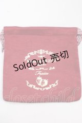 Maison de FLEUR / 苺巾着  赤 Y-25-02-21-014-LO-ZA-SZ-ZY