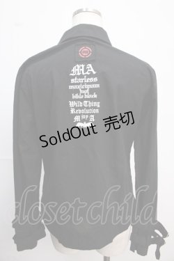 画像2: MA / 袖ベルト付きシャツ  黒 Y-25-02-21-125-PU-BL-SZ-ZY