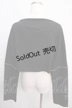 画像2: LISTEN FLAVOR / SICK 安ピンリングジップ付ショートトップス  ブラック Y-25-02-21-127-PU-TO-SZ-ZY