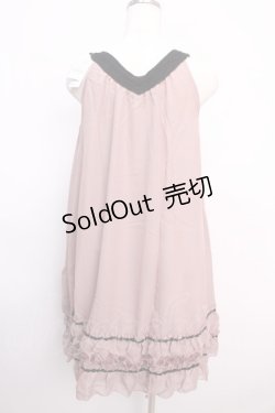 画像2: axes femme / 裾バラ付きAラインワンピース M 淡ピンク Y-25-02-21-139-AX-OP-SZ-ZI