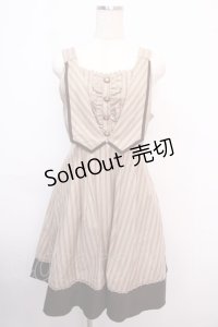 axes femme / レジメ柄ジャンドレ  ベージュ Y-25-02-21-140-AX-BL-SZ-ZT