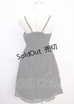 画像2: an another angelus / バックレースアップキャミワンピース F ブラック Y-25-02-21-150-CA-OP-SZ-ZY