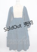 axes femme kawaii / アンティークドールワンピース M ブルーグリーン Y-25-02-21-159-AX-OP-SZ-ZY