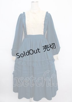 画像1: axes femme kawaii / アンティークドールワンピース M ブルーグリーン Y-25-02-21-159-AX-OP-SZ-ZY