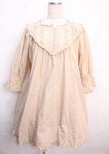 PINK HOUSE / ダンガリーチュニックブラウス  ベージュ Y-25-02-21-170-LO-BL-SZ-ZY