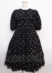 Angelic Pretty / Candy Petit Heartワンピース  黒 Y-25-02-21-179-AP-OP-AS-ZS