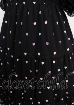 画像4: Angelic Pretty / Candy Petit Heartワンピース  黒 Y-25-02-21-179-AP-OP-AS-ZS