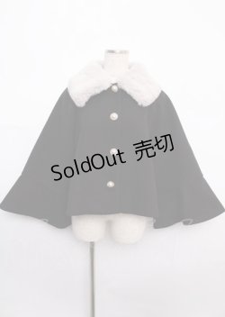 画像1: axes femme POETIQUE / ベルスリーブショートコート M 黒 Y-25-02-21-192-AX-CO-SZ-ZT-C027