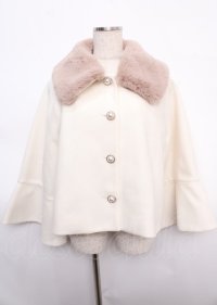 axes femme POETIQUE / ベルスリーブショートコート M 生成り Y-25-02-21-193-AX-CO-SZ-ZT-C027