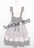 Amavel / Romantique Wonderlandミドル丈スカート F ブラック Y-25-02-21-198-CA-SK-SZ-ZY