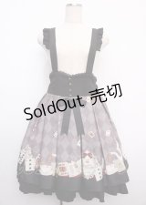 Amavel / Romantique Wonderlandミドル丈スカート F ブラック Y-25-02-21-198-CA-SK-SZ-ZY