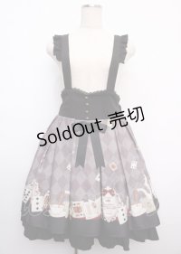 Amavel / Romantique Wonderlandミドル丈スカート F ブラック Y-25-02-21-198-CA-SK-SZ-ZY