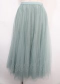 axes femme / ロングチュールスカート F ミント Y-25-02-21-222-AX-SK-SZ-ZI