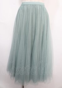 axes femme / ロングチュールスカート F ミント Y-25-02-21-222-AX-SK-SZ-ZI