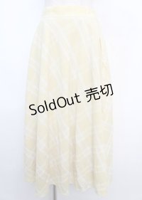 an another angelus / チュールコンビバックラッフルスカート F イエロー Y-25-02-21-224-CA-SK-SZ-ZY