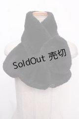 axes femme POETIQUE / リボンファーマフラー  黒 Y-25-02-21-030-AX-ZA-SZ-ZT