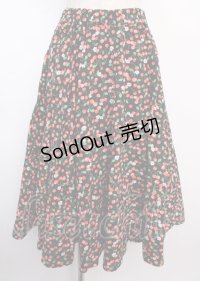 Physical Drop / サーキュラースカート  チェリーブラック Y-25-02-21-230-LO-SK-SZ-ZY