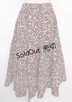 画像1: Physical Drop / サーキュラースカート  チェリーブラック Y-25-02-21-230-LO-SK-SZ-ZY