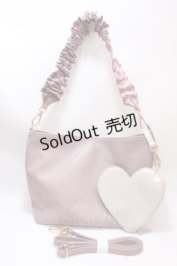 画像1: axes femme / ハートポーチ付２ｗａｙバッグ  ピンク Y-25-02-21-032-AX-BG-SZ-ZT-K016