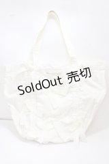 Maison de FLEUR / リボン帆布キャリーオンバッグ F アイボリー Y-25-02-21-033-LO-BG-SZ-ZT0509