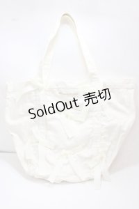 Maison de FLEUR / リボン帆布キャリーオンバッグ F アイボリー Y-25-02-21-033-LO-BG-SZ-ZT0509
