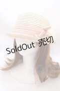 axes femme / フラワーコサージュハット  ベージュ Y-25-02-21-040-AX-TO-AS-K004