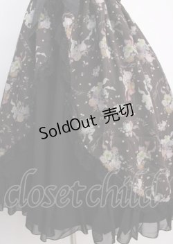 画像4: ALICE and the PIRATES / オフィーリアブーケ〜花に葬られた夜〜柄ジャンパースカートII   こげ茶 Y-25-02-26-030-PA-OP-SZ-ZY