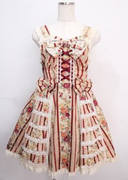 画像1: Angelic Pretty / ゴージャスジャンパースカート(2002)  ピンク Y-25-02-26-031-AP-OP-SZ-ZI
