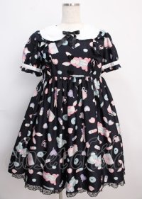 Angelic Pretty / Fancyホスピタルワンピース  クロ Y-25-02-26-033-AP-OP-SZ-ZY