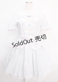 BABY,THE STARS SHINE BRIGHT / なないろプリズム♪ストライプワンピース  サックス Y-25-02-26-034-BA-OP-SZ-ZY