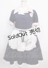Angelic Pretty /Milkshakeサーキュラーワンピース  紺 Y-25-02-26-035-AP-OP-AS-ZY