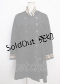ATELIER BOZ / アイザックジャケットワンピース L 黒 Y-25-02-26-047-EL-CO-SZ-ZT161