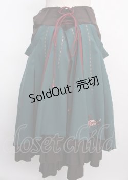 画像2: Ozz oneste /  華蝶鶴スカート  グリーン Y-25-02-26-051-OO-SK-SZ-ZS